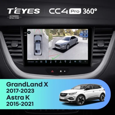 Штатная магнитола Teyes CC4 Pro 360 8/128 Opel Astra K (2015-2021)