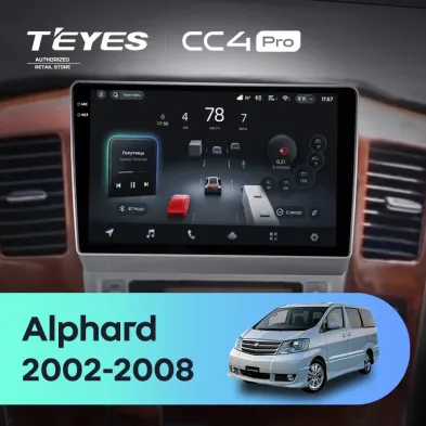 Штатная магнитола Teyes CC4 Pro 8/128 Toyota Alphard 1 H10 (2005-2008) F2
