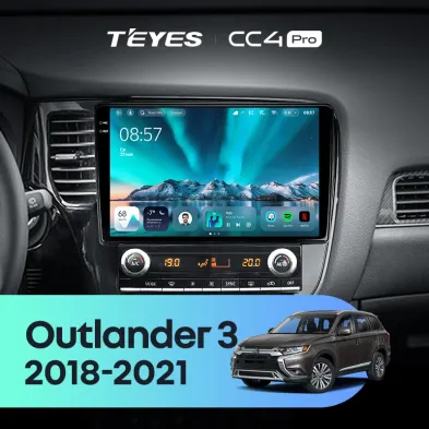 Штатная магнитола Teyes CC4 Pro 8/128 Mitsubishi Outlander 3 (2018-2021)