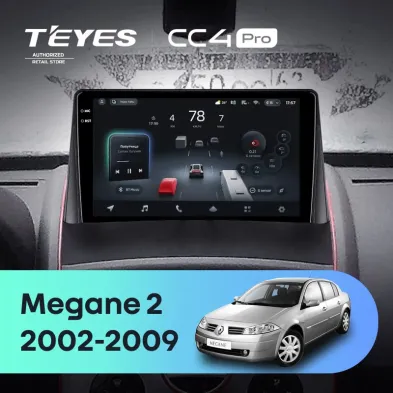Штатная магнитола Teyes CC4 Pro 12/256 Renault Megane 2 (2002-2009)