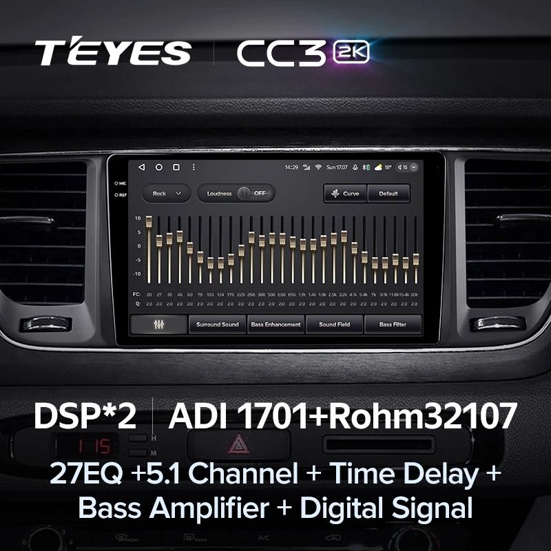 Штатная магнитола Teyes CC3 2K 6/128 Kia Carnival 3 YP (2014-2021) F2 Тип-A