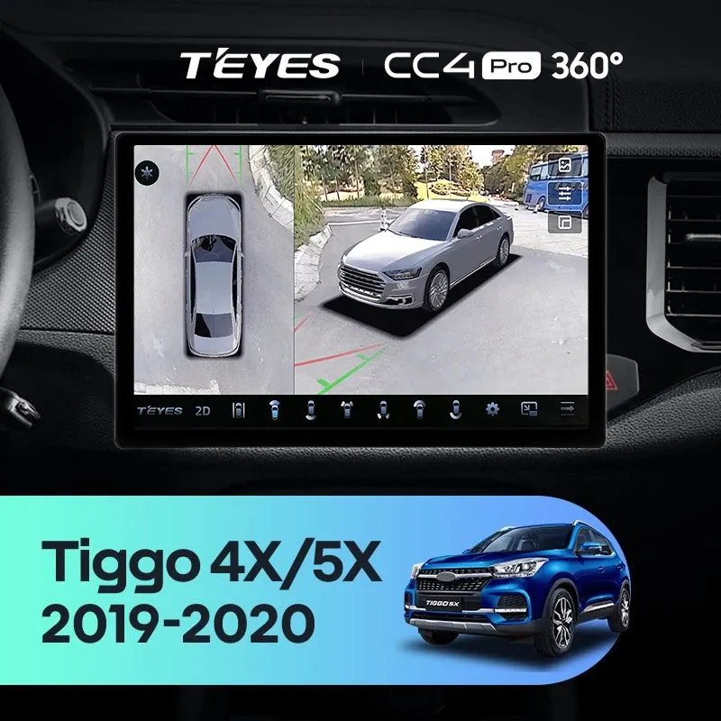 Штатная магнитола Teyes CC4 Pro 360 8/128 Chery Tiggo 4X 5X (2019-2020) (13")