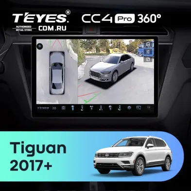 Штатная магнитола Teyes CC4 Pro 360 8/128 Volkswagen Tiguan 2017+ (13")