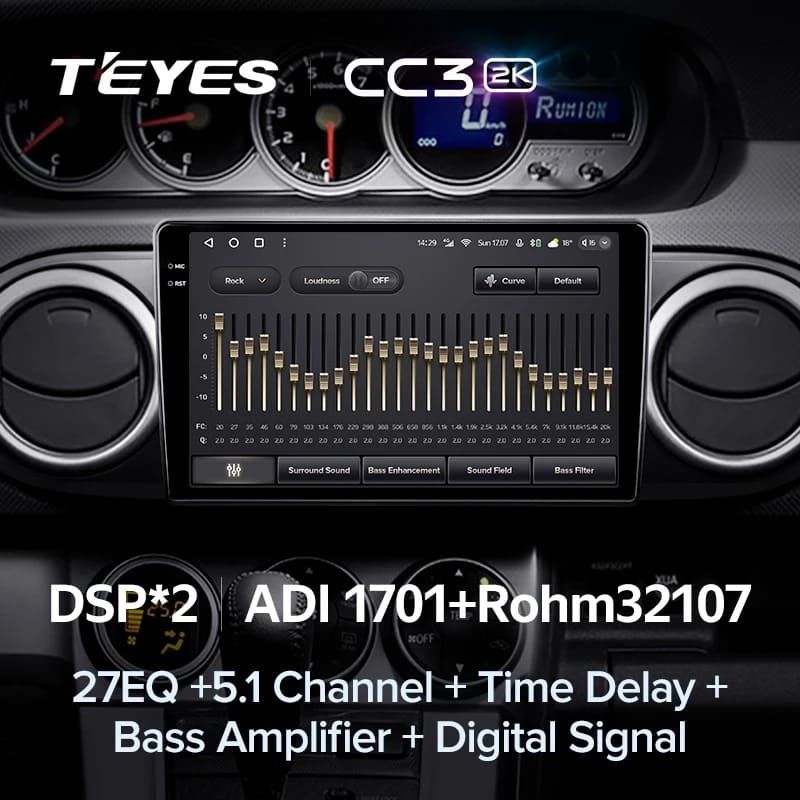 Штатная магнитола Teyes CC3 2K 4/64 Toyota Corolla Rumion E150 (2007-2016)