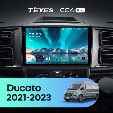 Штатная магнитола Teyes CC4 Pro 12/256 Fiat Ducato Van L3H2 (2021-2023)