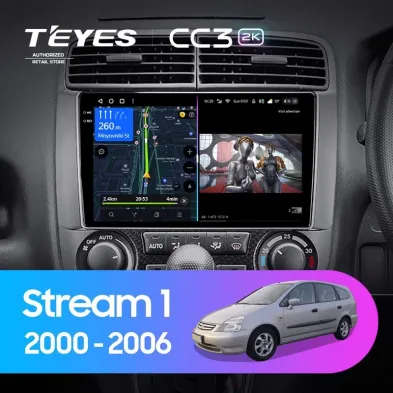 Штатная магнитола Teyes CC3 2K 4/32 Honda Stream 1 (2000-2006) F1