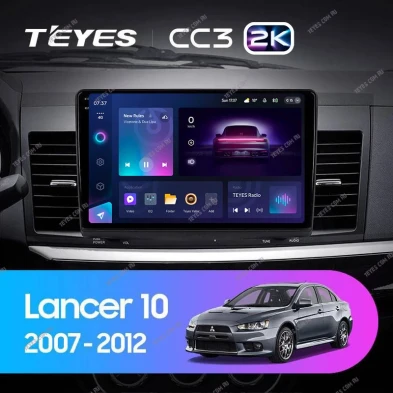 Штатная магнитола Teyes CC3 2K 4/32 Mitsubishi Lancer 10 CY (2007-2012) Тип-B