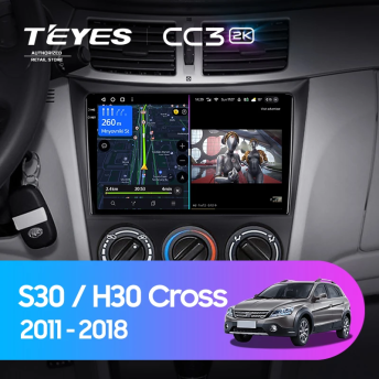 Штатная магнитола Teyes CC3 2K 6/128 Dongfeng S30 H30 Cross (2011-2018)