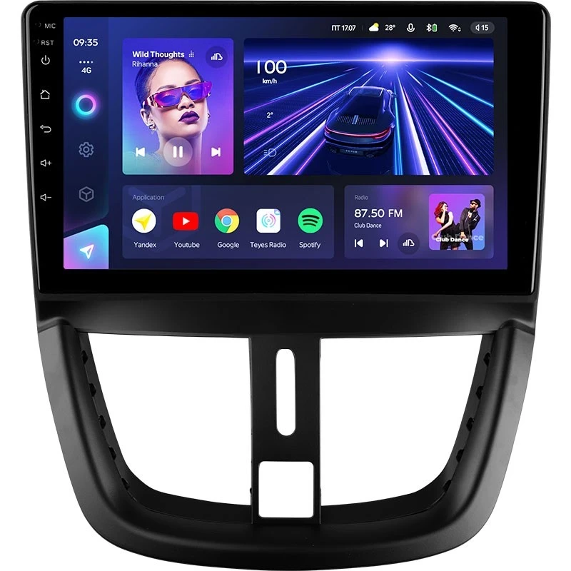 Штатная магнитола Teyes CC3 4/32 Peugeot 207 (2006-2015)