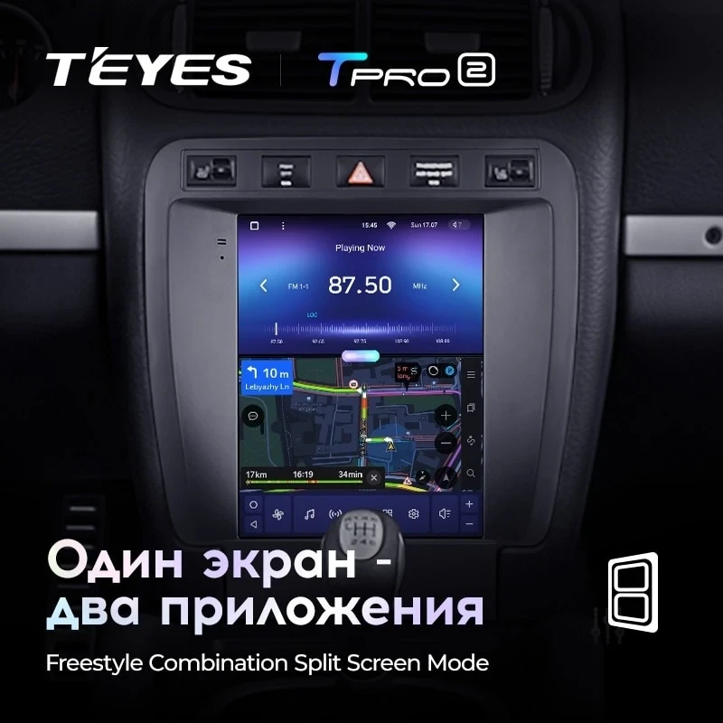 Штатная магнитола Tesla style Teyes TPRO 2 4/32 Porsche Cayenne 1 9PA (2002-2010)