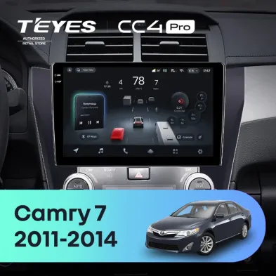 Штатная магнитола Teyes CC4 Pro 8/128 Toyota Camry 7 XV 50 55 (2011-2014) (черная) F2