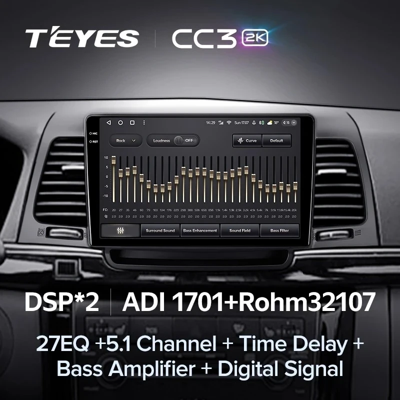 Штатная магнитола Teyes CC3 2K 6/128 Kia Opirus GH (2006-2011)