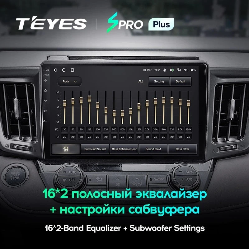 Штатная магнитола Teyes SPRO Plus 4/64 Toyota RAV4 (2012-2018)