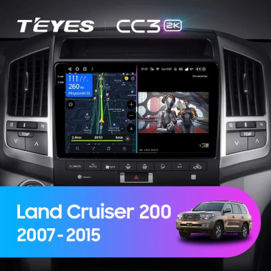 Штатная магнитола Teyes CC3 2K 360 6/128 Toyota Land Cruiser 11 200 (2007-2015) F3 Тип-B