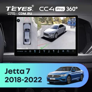 Штатная магнитола Teyes CC4 Pro 360 12/256 Volkswagen Jetta 7 (2018-2022) (13")