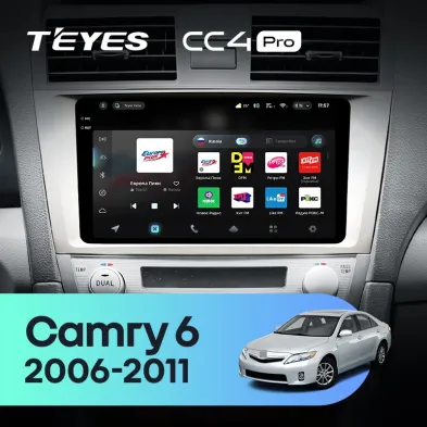 Штатная магнитола Teyes CC4 Pro 12/256 Toyota Camry 6 XV 40 (2006-2011) F2
