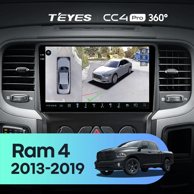 Штатная магнитола Teyes CC4 Pro 360 12/256 Dodge Ram 4 DJ DS (2013-2019) F3