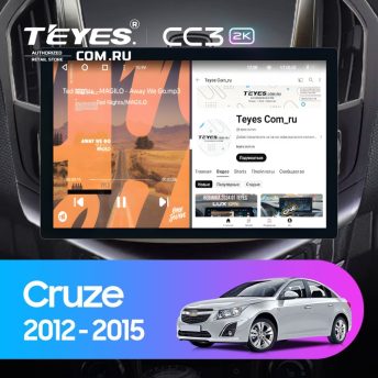 Штатная магнитола Teyes CC3 2K 4/64 Chevrolet Cruze J300 J308 (2012-2015) (13&quot;) (черная)