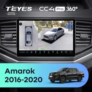 Штатная магнитола Teyes CC4 Pro 360 8/128 Volkswagen Amarok 1 (2016-2020) (11")