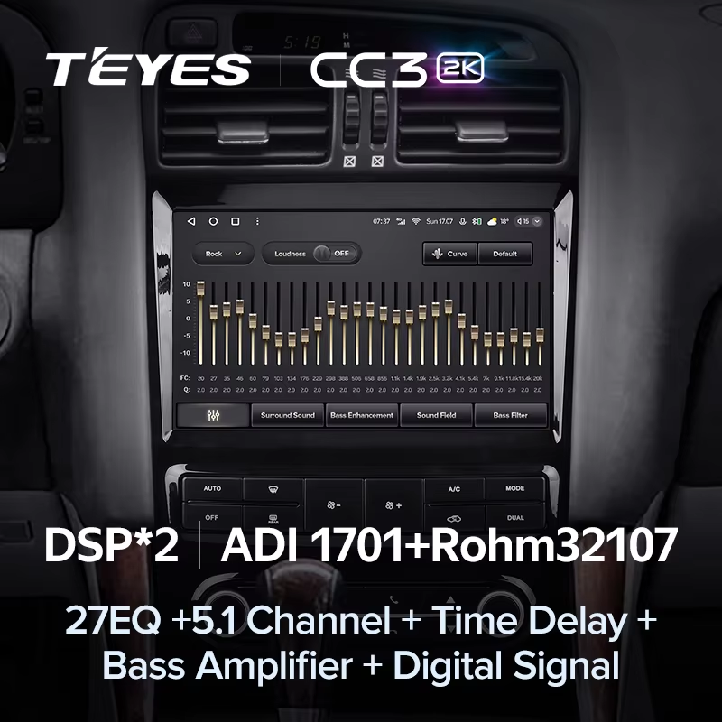 Штатная магнитола Teyes CC3 2K 4/64 Lexus GS300 2 S160 (1997-2004) Тип-B