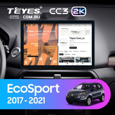 Штатная магнитола Teyes CC3 2K 4/32 Ford EcoSport (2017-2021) (11")