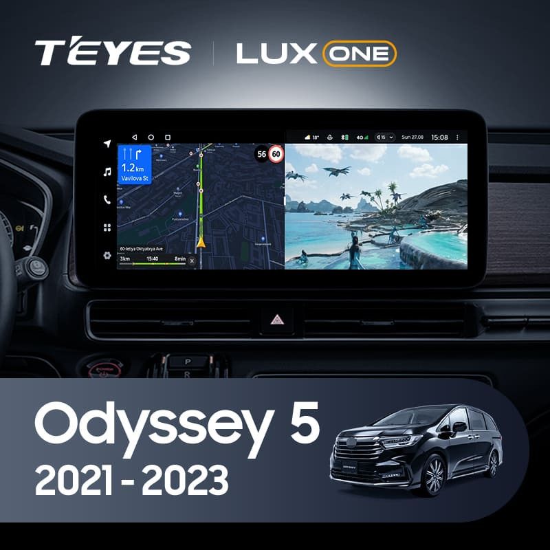 Штатная магнитола Teyes LUX ONE 360 6/128 Honda Odyssey 5 (2021-2023)