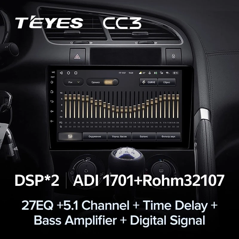 Штатная магнитола Teyes CC3 4/32 Peugeot 3008 1 (2009-2016) F2