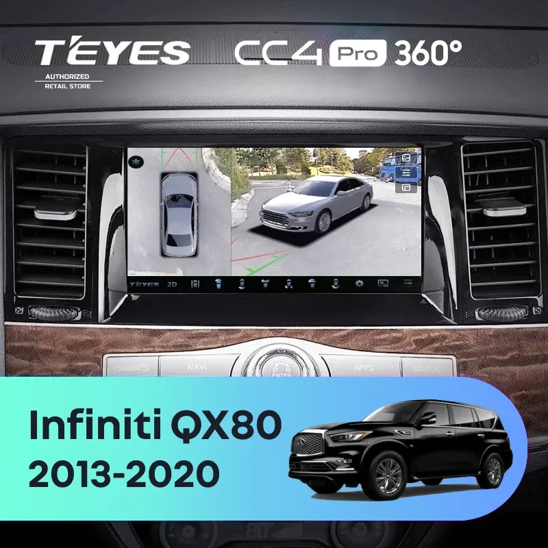 Штатная магнитола Teyes CC4 Pro 360 12/256 Infiniti QX80 (2013-2020)