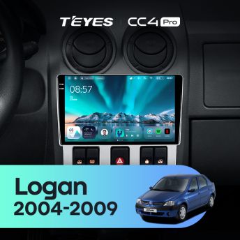 Штатная магнитола Teyes CC4 Pro 8/128 Renault Logan 1 (2004-2009)
