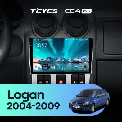 Штатная магнитола Teyes CC4 Pro 8/128 Renault Logan 1 (2004-2009)