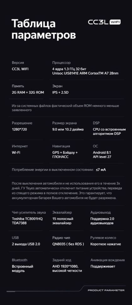 Штатная магнитола Teyes CC3L WiFi 2/32 Isuzu D-Max 2 (2012-2018)