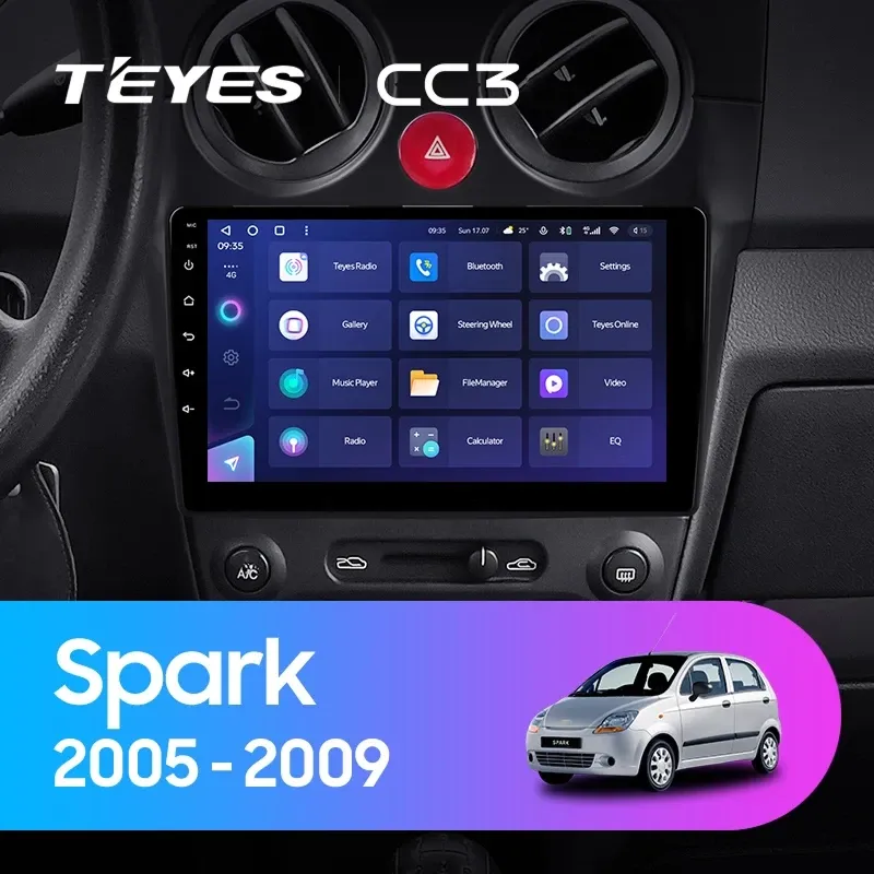 Штатная магнитола Teyes CC3 4/32 Chevrolet Spark M200 (2005-2009)