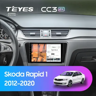 Штатная магнитола Teyes CC3 2K 4/32 Skoda Rapid 1 (2012-2020) F1