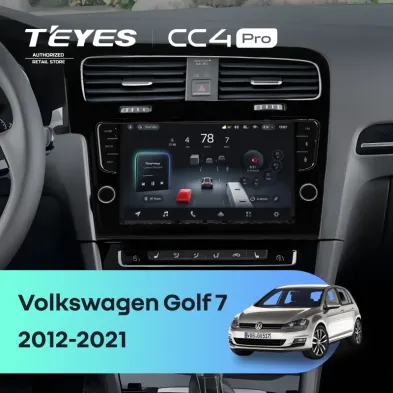 Штатная магнитола Teyes CC4 Pro 8/128 Volkswagen Golf 7 (2012-2021) (с кнопками)