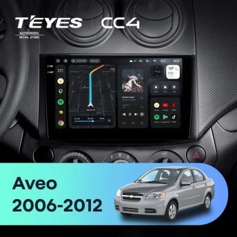 Штатная магнитола Teyes CC4 8/128 Chevrolet Aveo T250 (2006-2012)