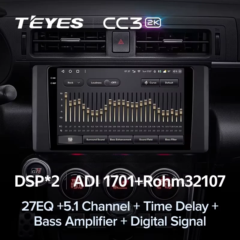 Штатная магнитола Teyes CC3 2K 4/64 Toyota GR 86 ZN8 GT 86 ZN6 (2012-2024)