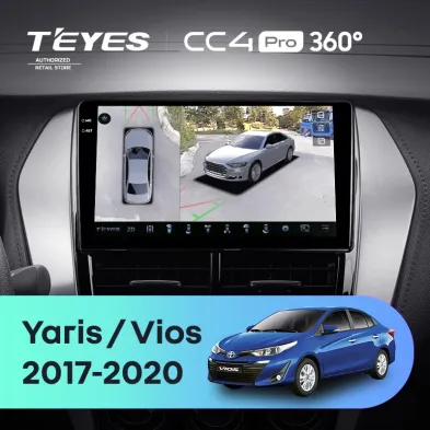 Штатная магнитола Teyes CC4 Pro 360 12/256 Toyota Yaris (2017-2020) F1