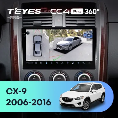 Штатная магнитола Teyes CC4 Pro 360 12/256 Mazda CX-9 TB (2006-2016)