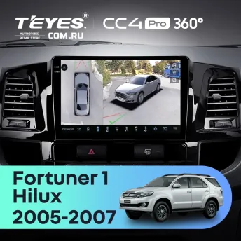 Штатная магнитола Teyes CC4 Pro 360 8/128 Toyota Fortuner (2005-2007) F2
