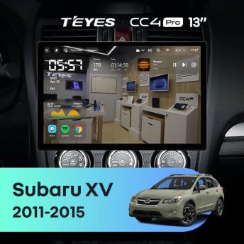 Штатная магнитола Teyes CC4 Pro 8/128 Subaru XV (2011-2015) Тип-B (13")