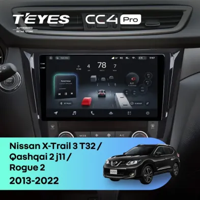 Штатная магнитола Teyes CC4 Pro 8/128 Nissan X-Trail 3 T32 (2013-2022) F3 Тип-AB