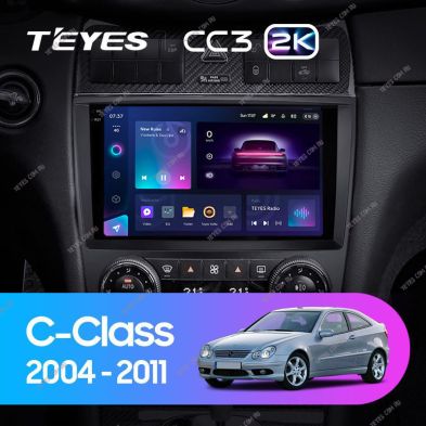 Штатная магнитола Teyes CC3 2K 4/64 Mercedes-Benz C-Class W203 CL203 C209 A209 (2004-2011)
