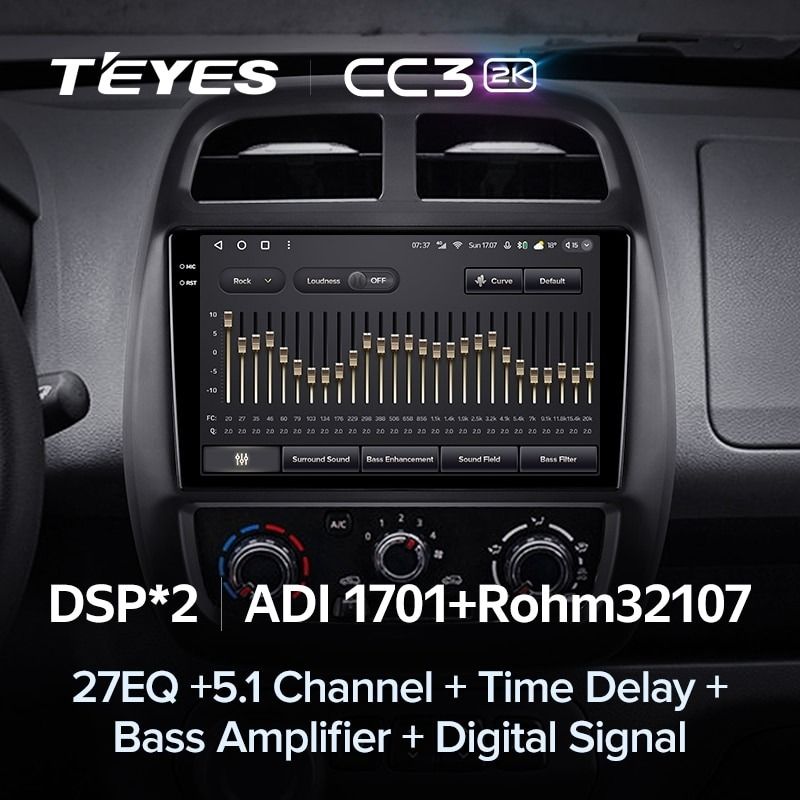 Штатная магнитола Teyes CC3 2K 4/32 Renault KWID (2015-2019)