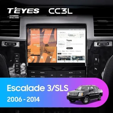 Штатная магнитола Teyes CC3L 4/64 Cadillac Escalade 3 (GMT900) (2006-2014)