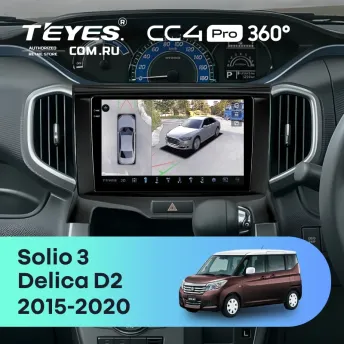 Штатная магнитола Teyes CC4 Pro 360 12/256 Mitsubishi Delica D2 (2015-2020)