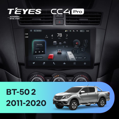 Штатная магнитола Teyes CC4 Pro 8/128 Mazda BT-50 (2011-2020) F1