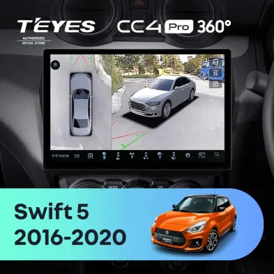 Штатная магнитола Teyes CC4 Pro 360 8/128 Suzuki Swift 5 (2016-2020) (13")