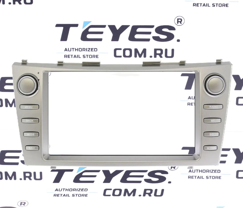 Переходная рамка Toyota Camry 6 XV 40 (2006-2011) (F4 - с кнопками) (9")