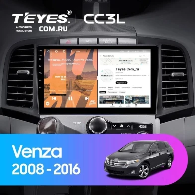 Штатная магнитола Teyes CC3L 4/32 Toyota Venza (2008-2016)