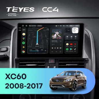 Штатная магнитола Teyes CC4 8/128 Volvo XC60 I 1 (2008-2017) Тип-A